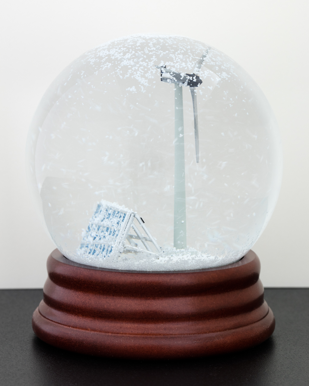 2017, 7.25"H, 6" Dia., Snow Globe, Plastic and 3D-Printed Figures...